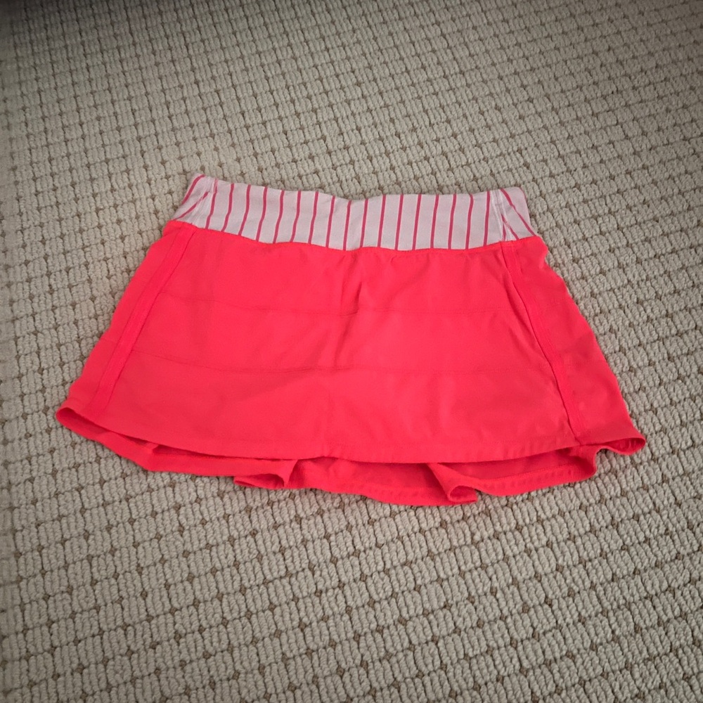 Lululemon Coral Pace Rival Skirt